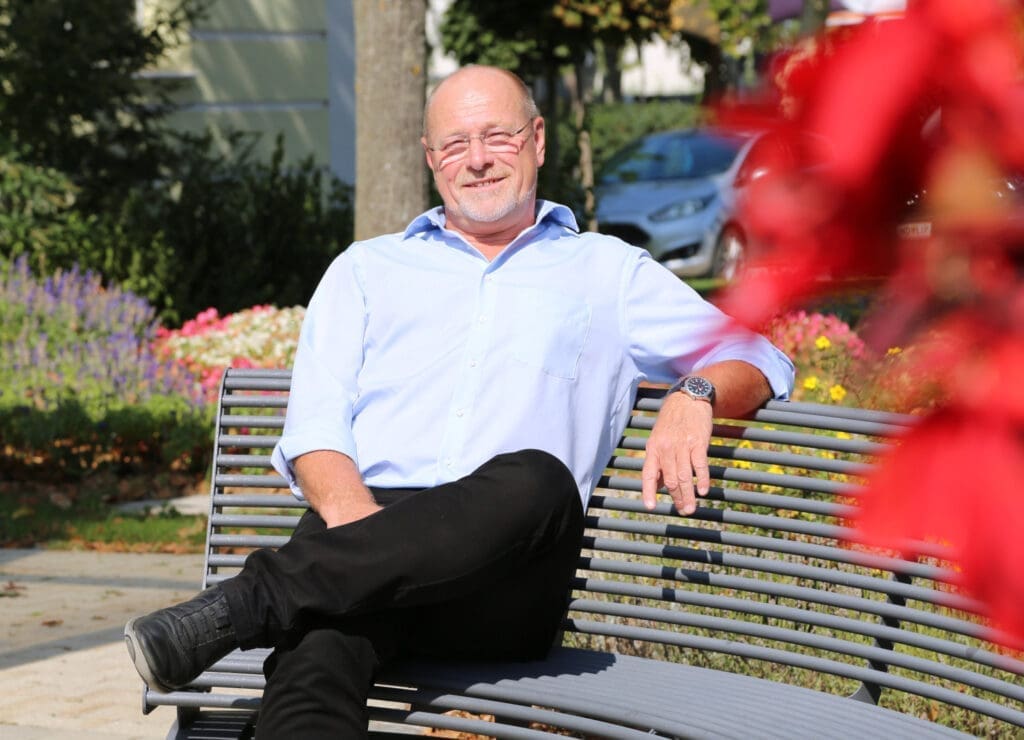 Bürgermeister Wolfgang Kovacs in seiner Gemeinde Parndorf