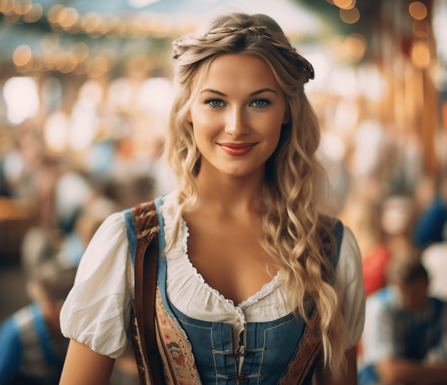 Frau im Dirndl AI