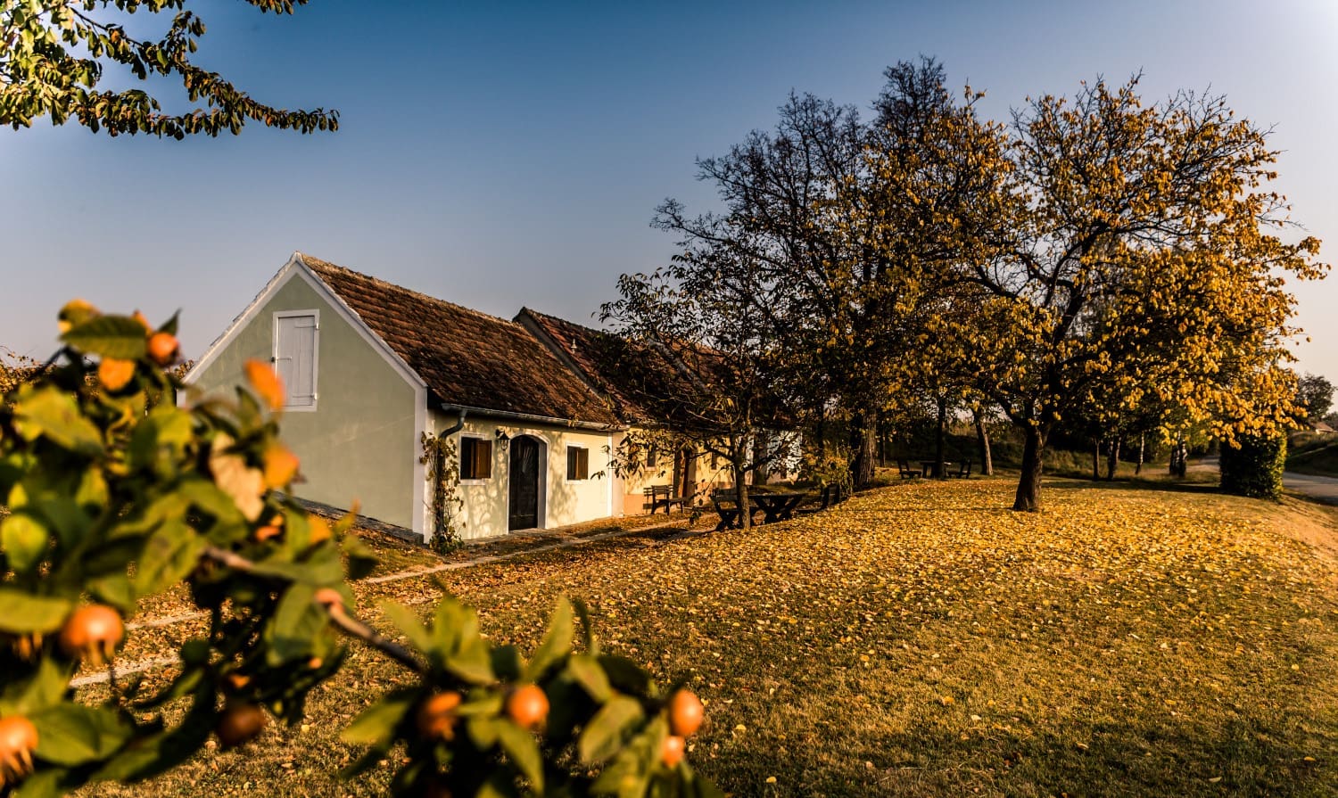 Häuschen im Herbst