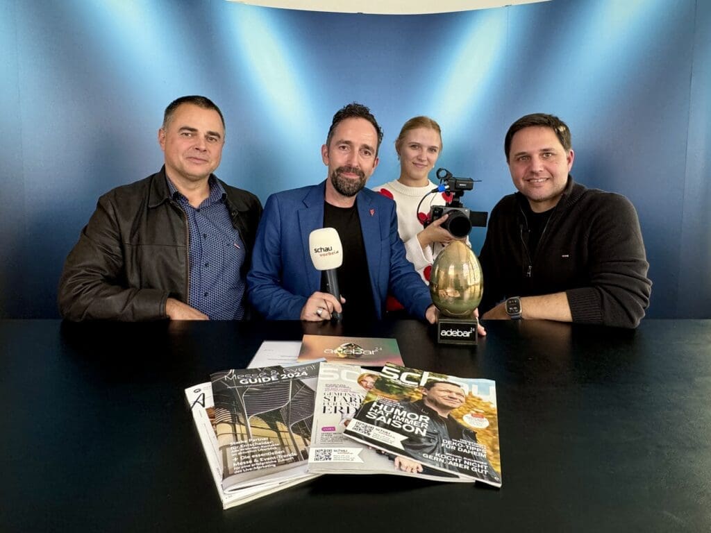 Ronald Fenk und Markus Klausner im schauvorbei-Studio