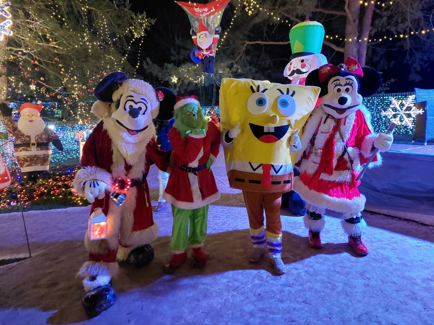 Weihnachtshaus Bad Tatzmannsdorf, Micky, Mini, Der Grinch und Spongebob
