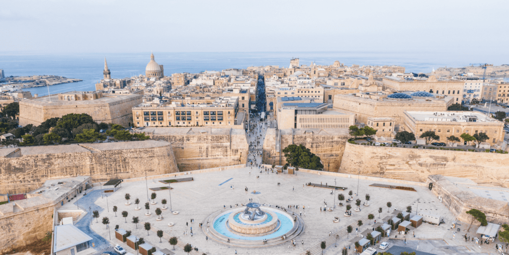 Blick auf die Altstadt von Valletta