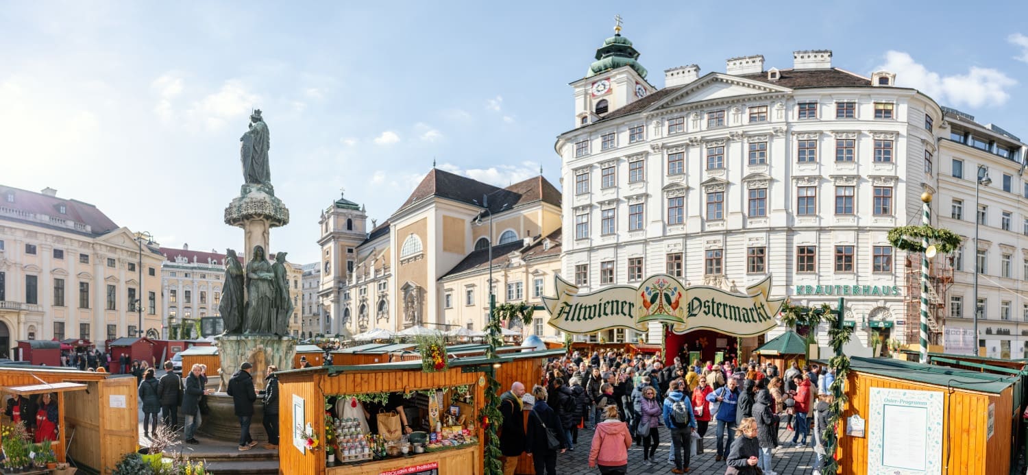 Panoramafoto vom Altwiener Ostermarkt