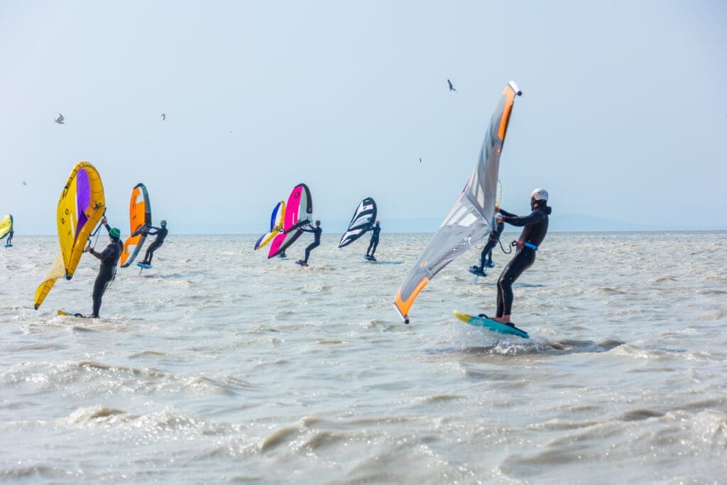 Wing-Foilen am Neusiedler See