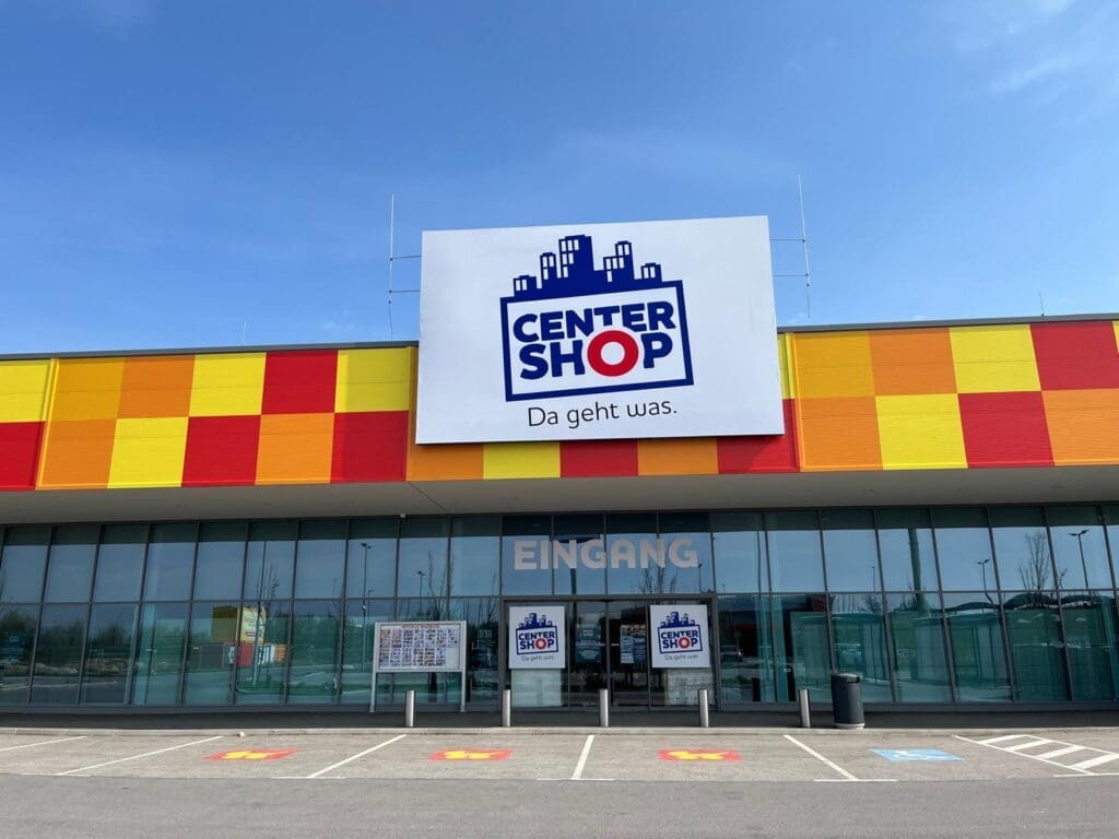 Außenansicht Centershop in Parndorf