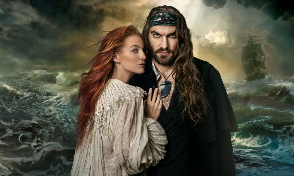 Plakat mit Schauspielern von Der fliegende Holländer