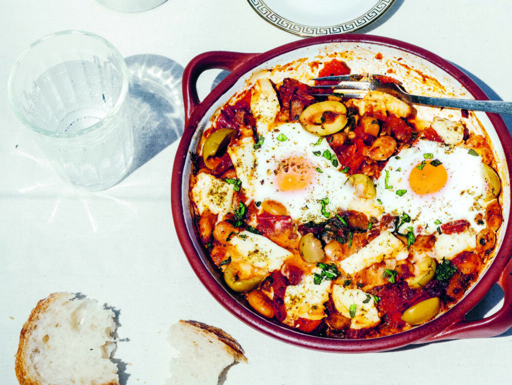 Shakshuka auf griechische Art