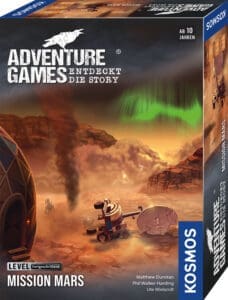 Adventure Game Mission Mars mit roter Sand-Landschaft