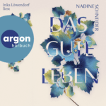 Hörbuchcover mit Titel in blau vor beigem Hintergrund