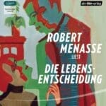 Hörbuch Cover mit buntem Mann und Titel