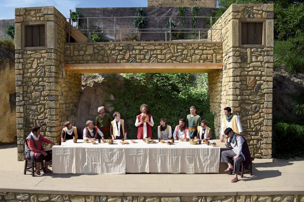 Letztes Abendmahl bei den Passionsspielen in St. Margarethen