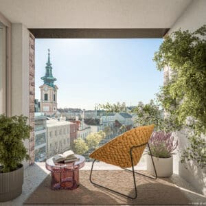 Schwechat, Hauptplatz 1, Visualisierung - Ausblick