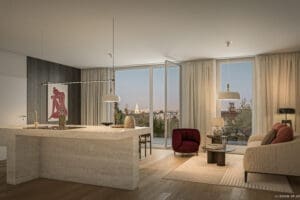 Schwechat, Hauptplatz 1, Visualisierung - Küche